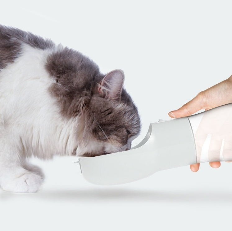 Portable Dog Water Bottle with Food Container