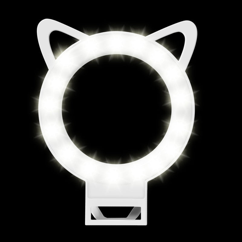 USB Clip-On Selfie Ring Light for Phones
