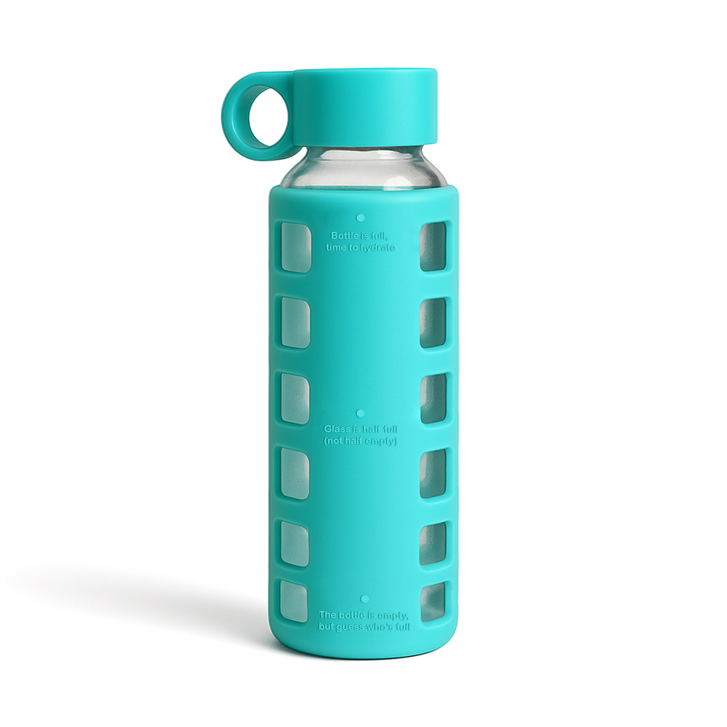 Purifyou Glass Water Bottle with Silicone Sleeve