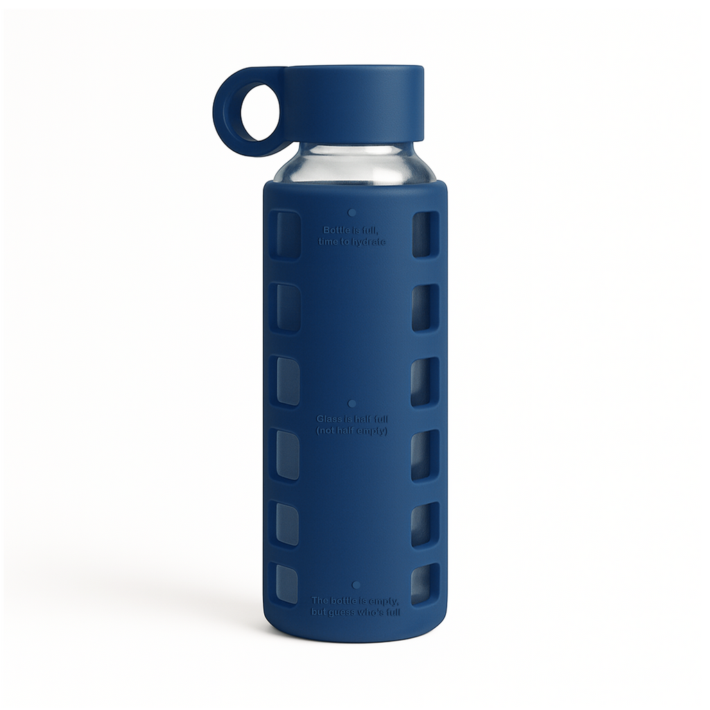 Purifyou Glass Water Bottle with Silicone Sleeve