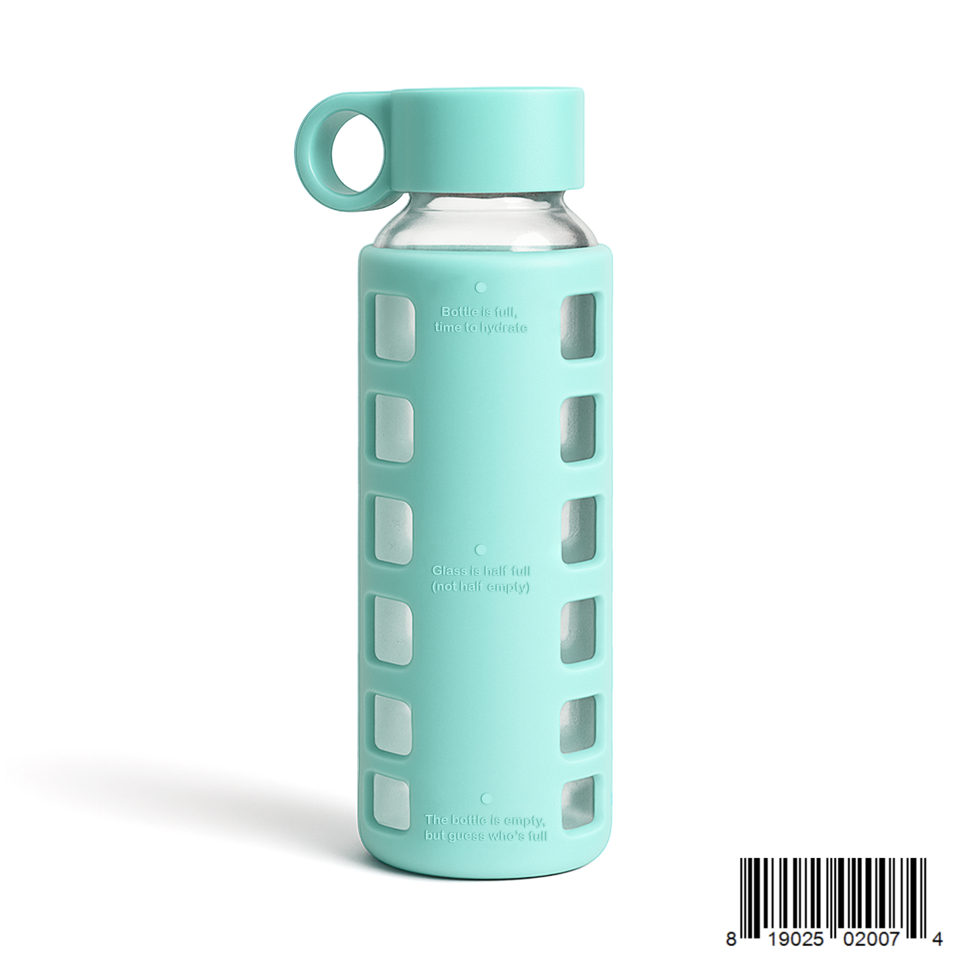 Purifyou Glass Water Bottle with Silicone Sleeve