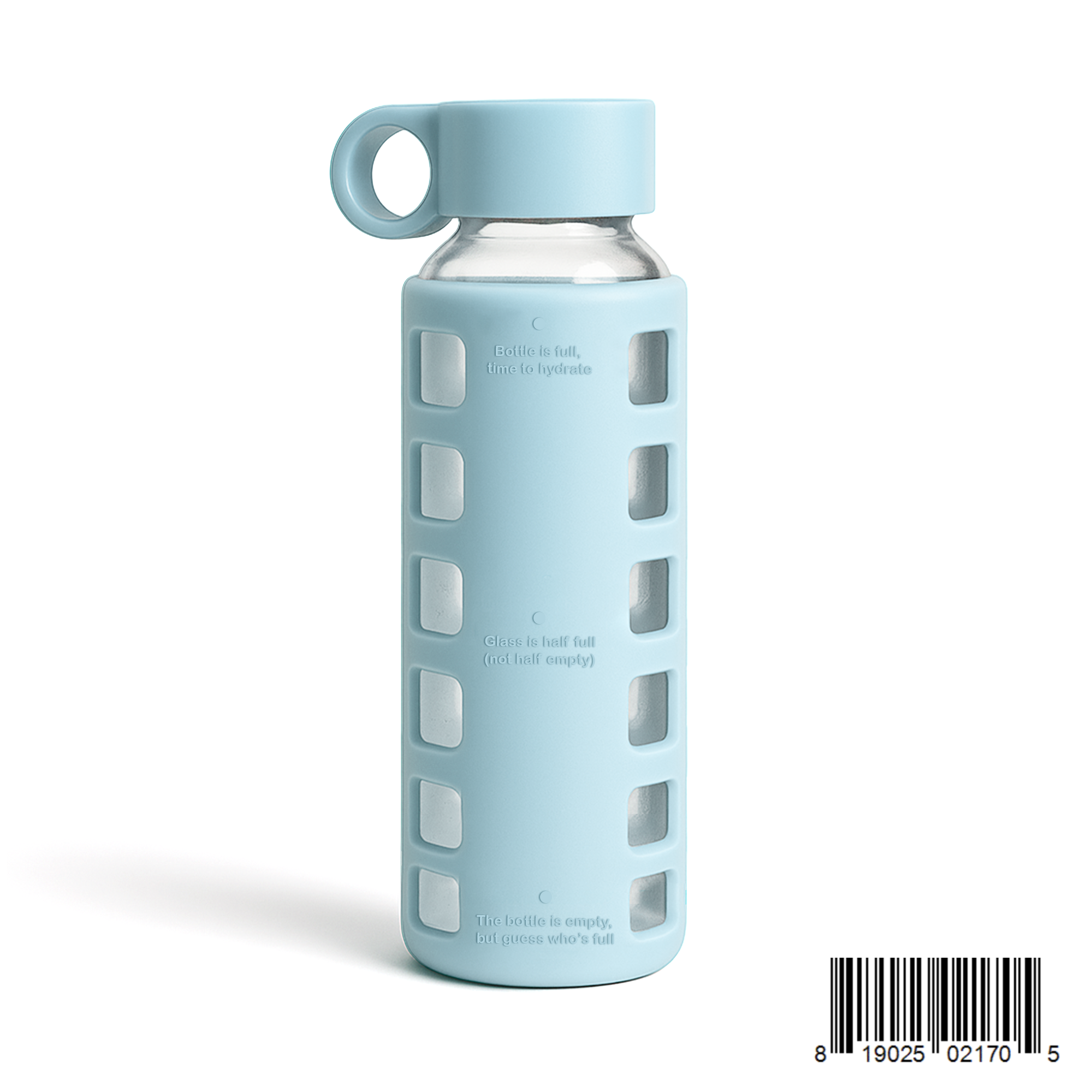 Purifyou Glass Water Bottle with Silicone Sleeve