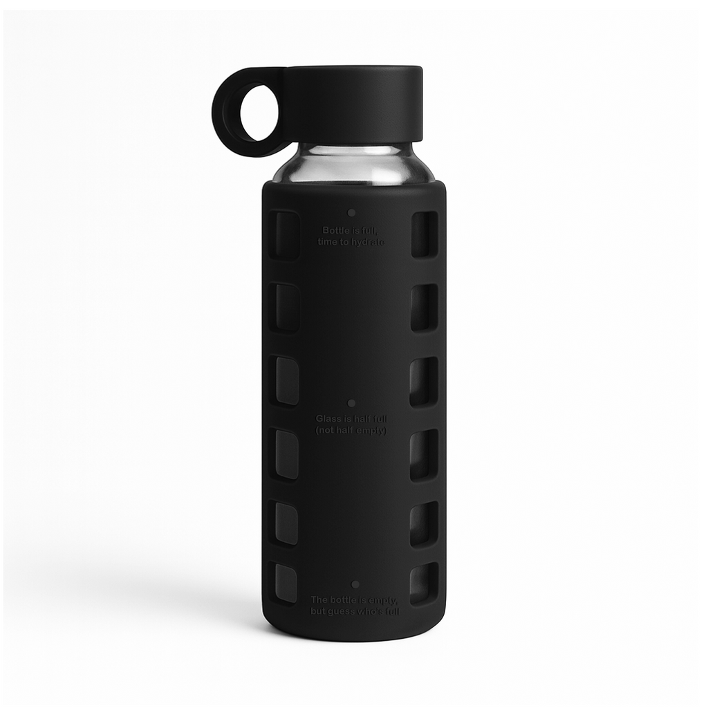 Purifyou Glass Water Bottle with Silicone Sleeve