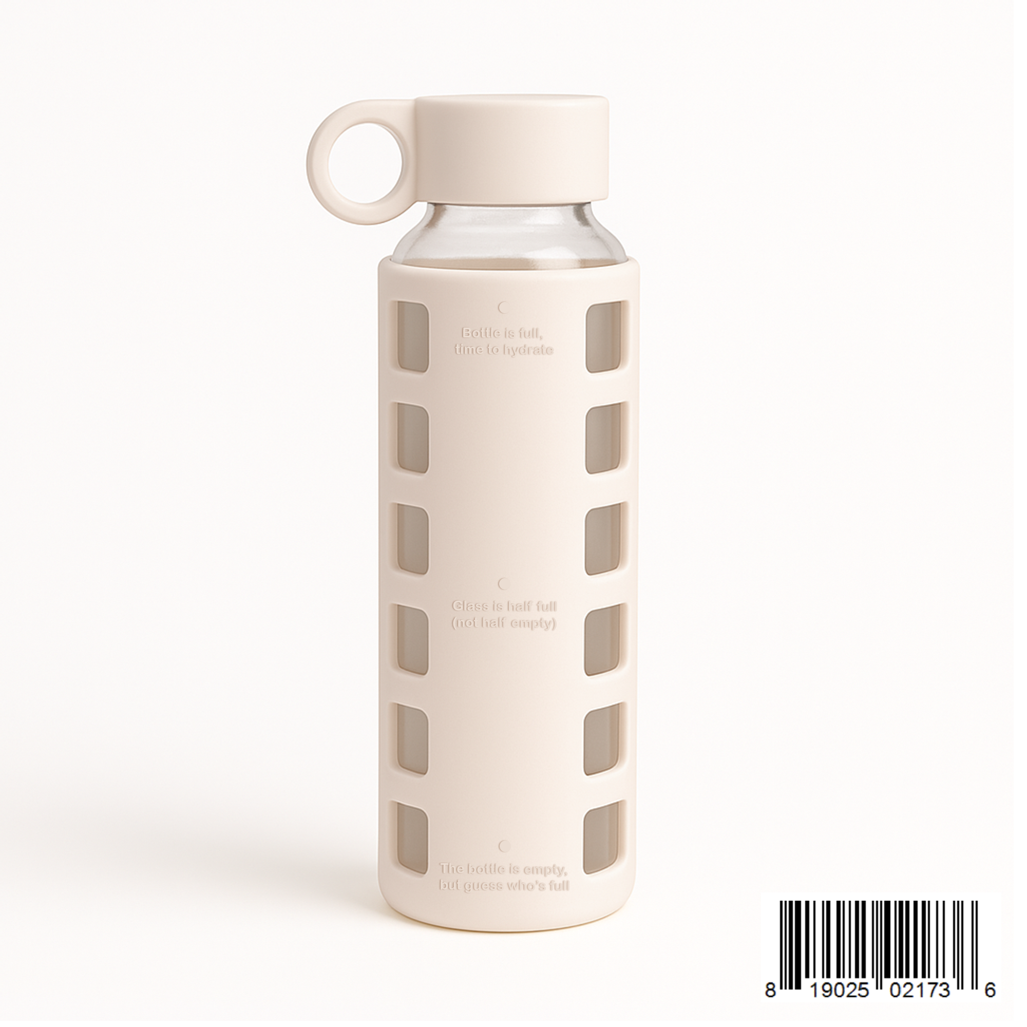 Purifyou Glass Water Bottle with Silicone Sleeve