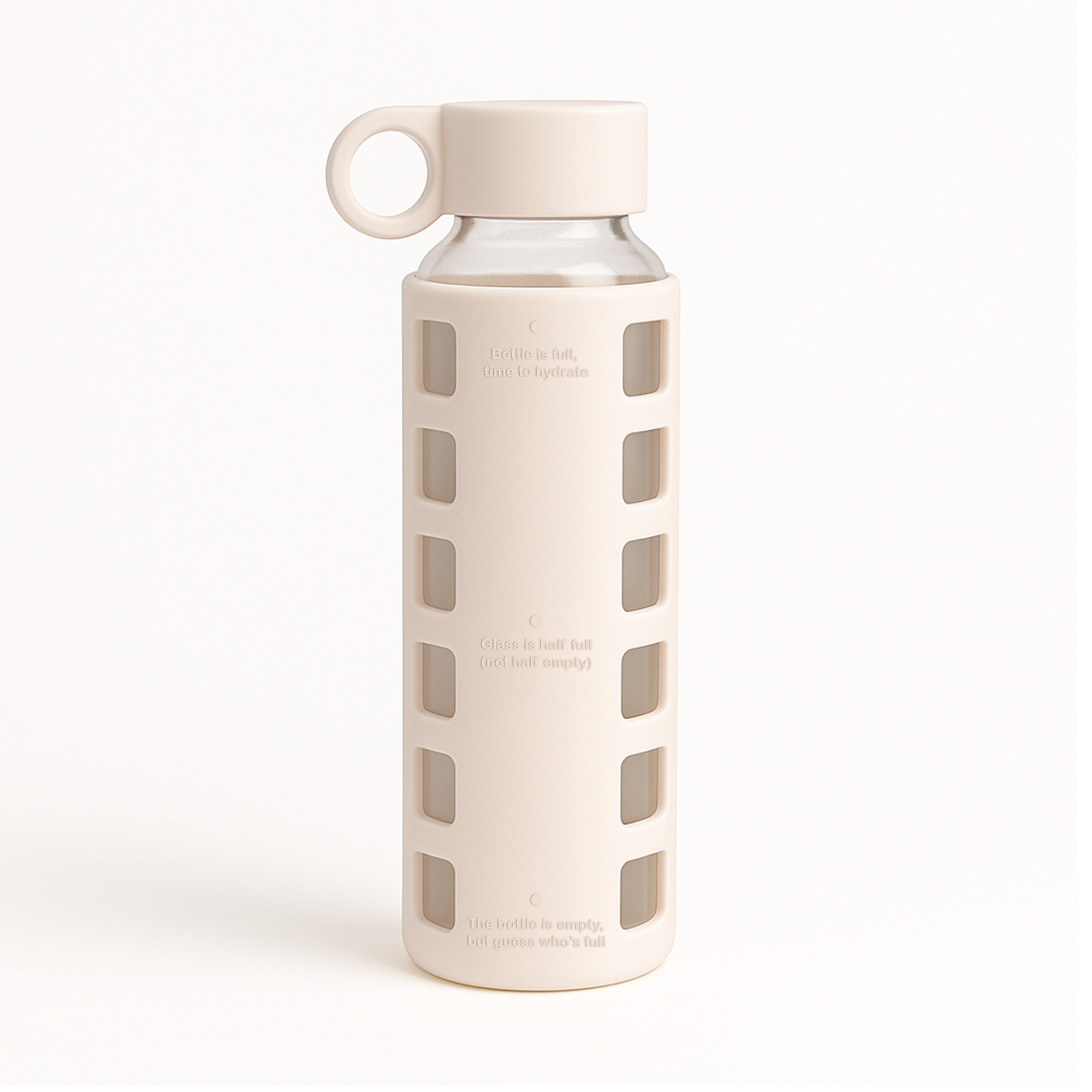 Purifyou Glass Water Bottle with Silicone Sleeve