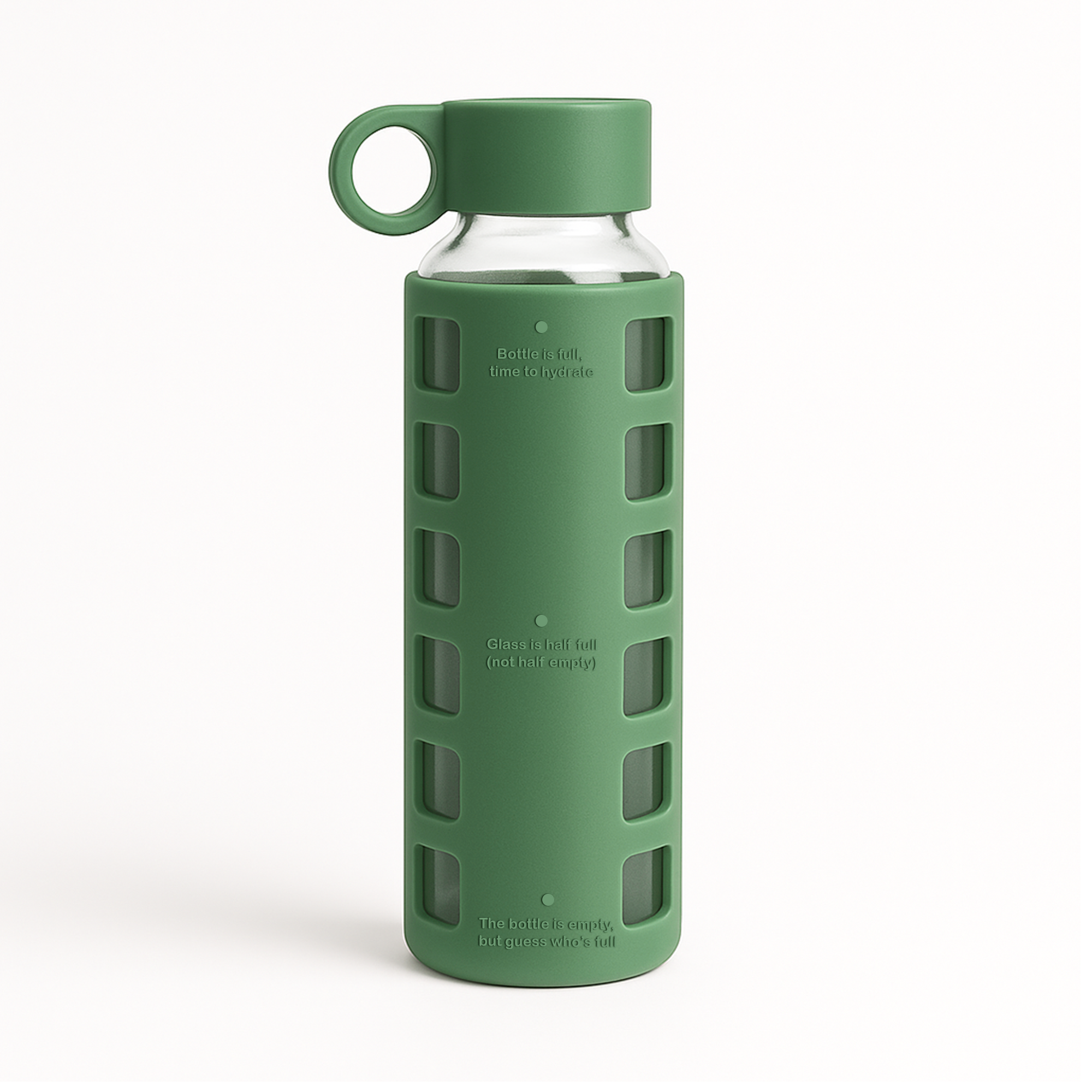 Purifyou Glass Water Bottle with Silicone Sleeve