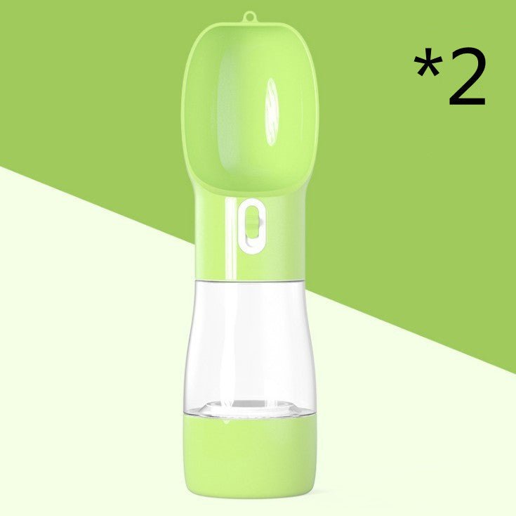 Portable Dog Water Bottle with Food Container