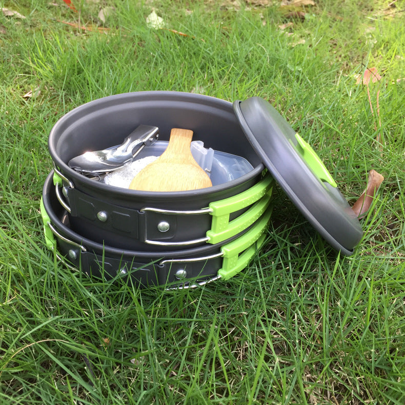 8-Piece Camping Cookware Set for 1–2 People