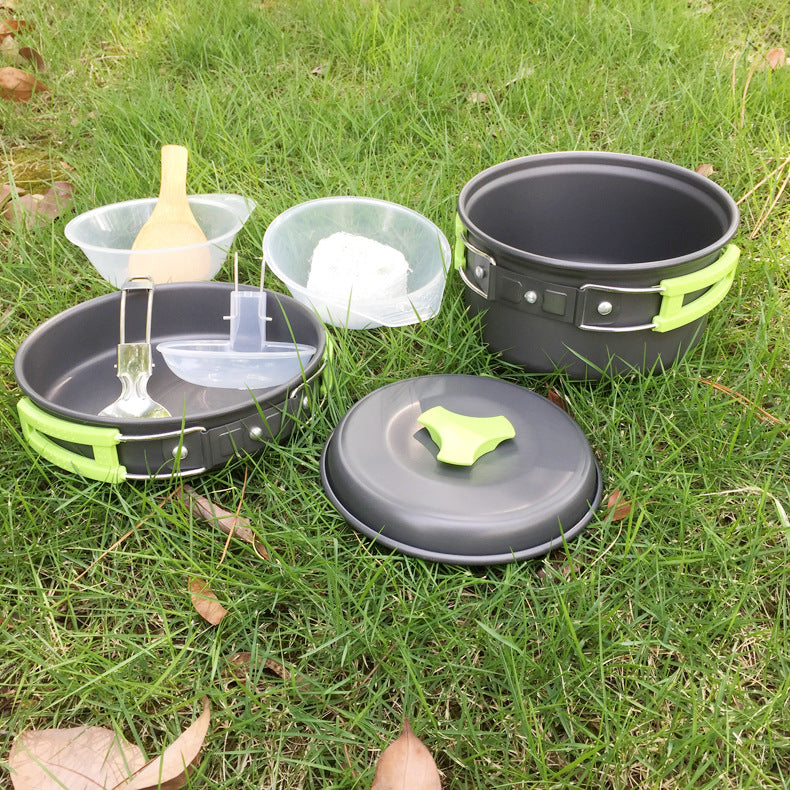 8-Piece Camping Cookware Set for 1–2 People