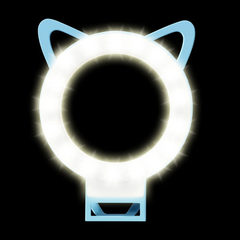 USB Clip-On Selfie Ring Light for Phones