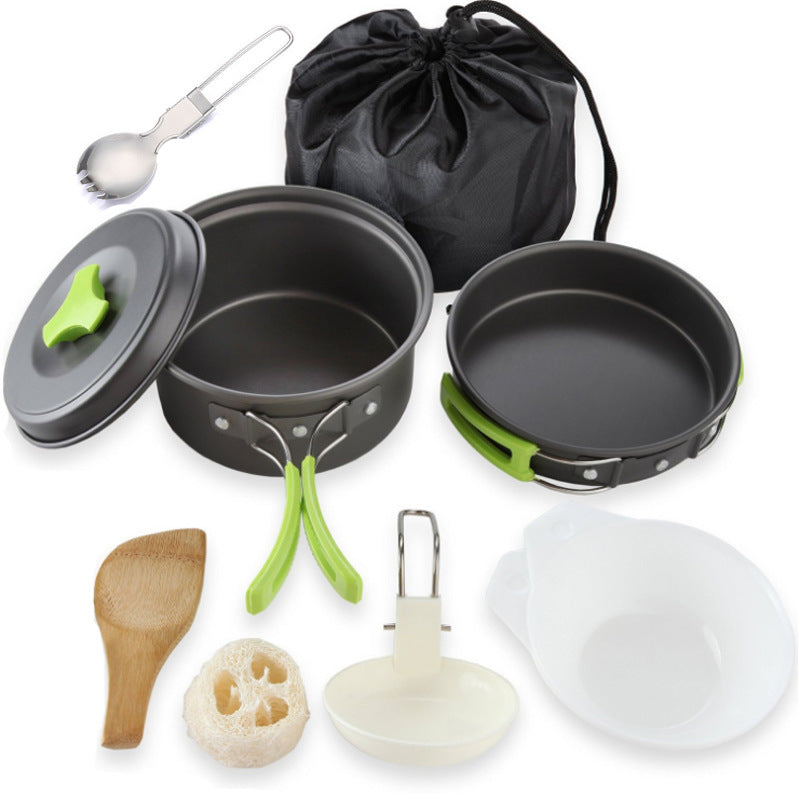 8-Piece Camping Cookware Set for 1–2 People