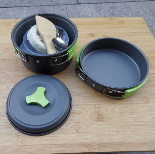 8-Piece Camping Cookware Set for 1–2 People