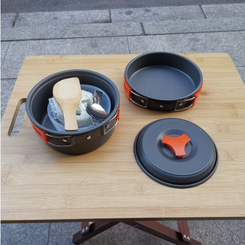 8-Piece Camping Cookware Set for 1–2 People