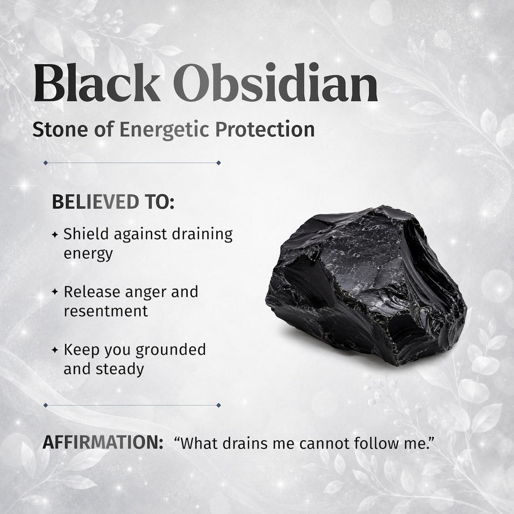 Black Obsidian Hexagram Talisman Pendant