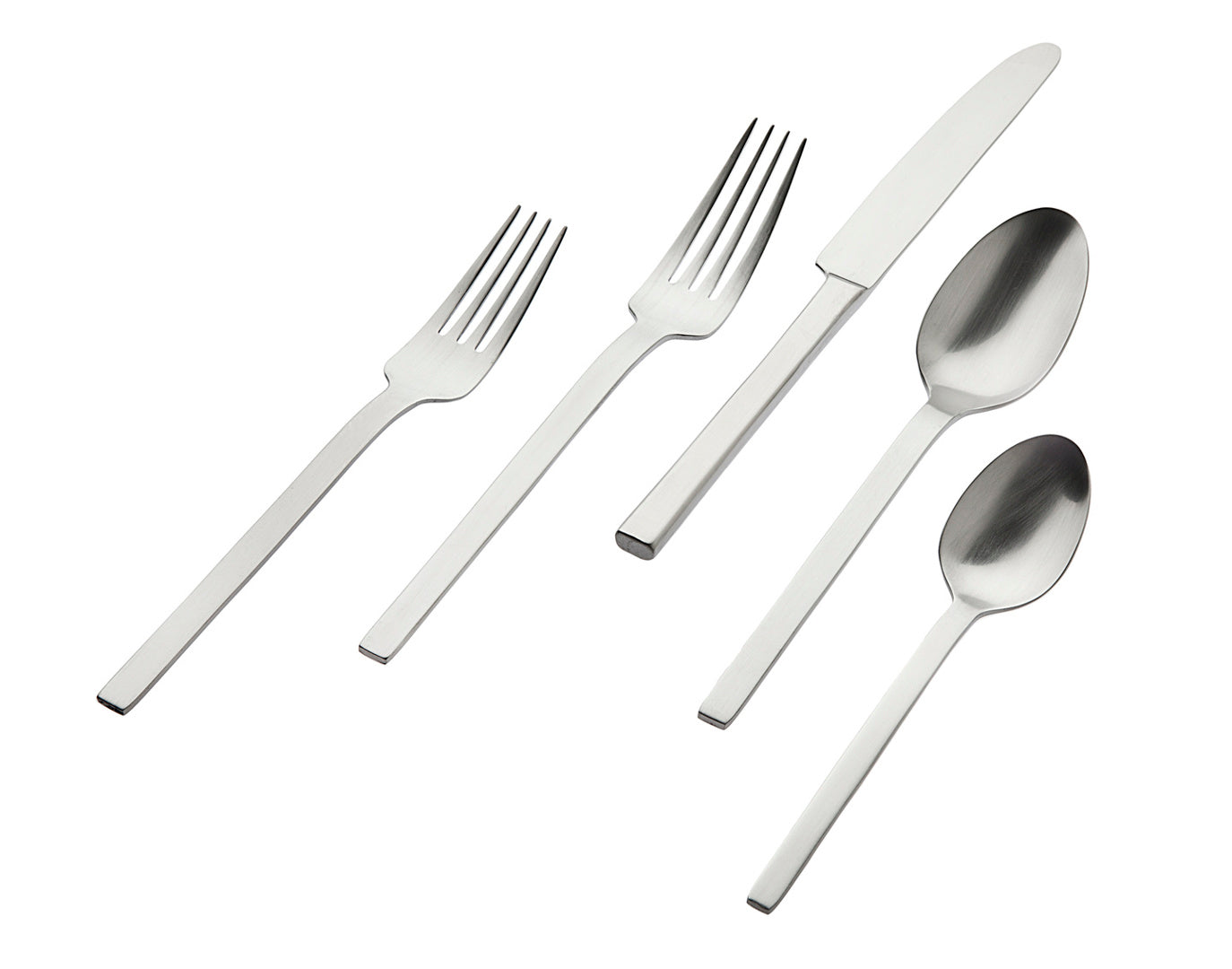 Atlas Matte Stainless Steel 20-Piece Flatware Set