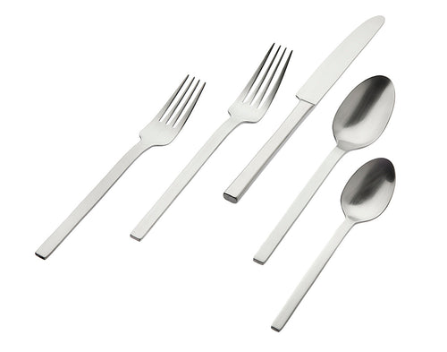 Atlas Matte Stainless Steel 20-Piece Flatware Set