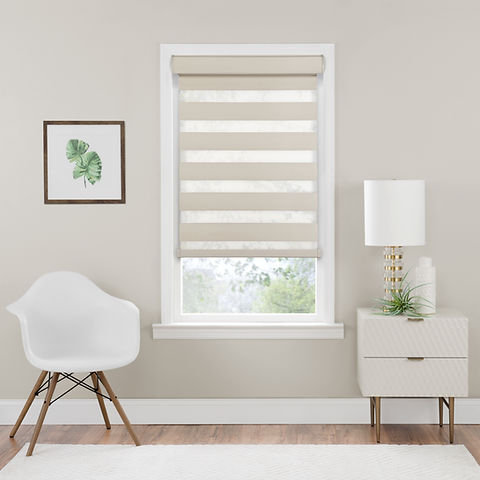 Cordless Zebra Light-Filtering Window Shades