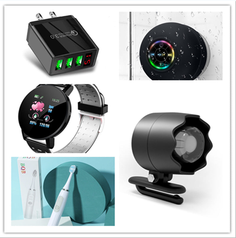 LED Waterproof Bluetooth Suction-Cup Speaker