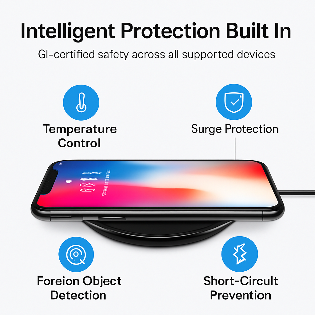 Wireless Charging Pad: Ultra-Slim, Case-Friendly