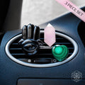 Hamsa Aromatherapy Crystal Car Kit