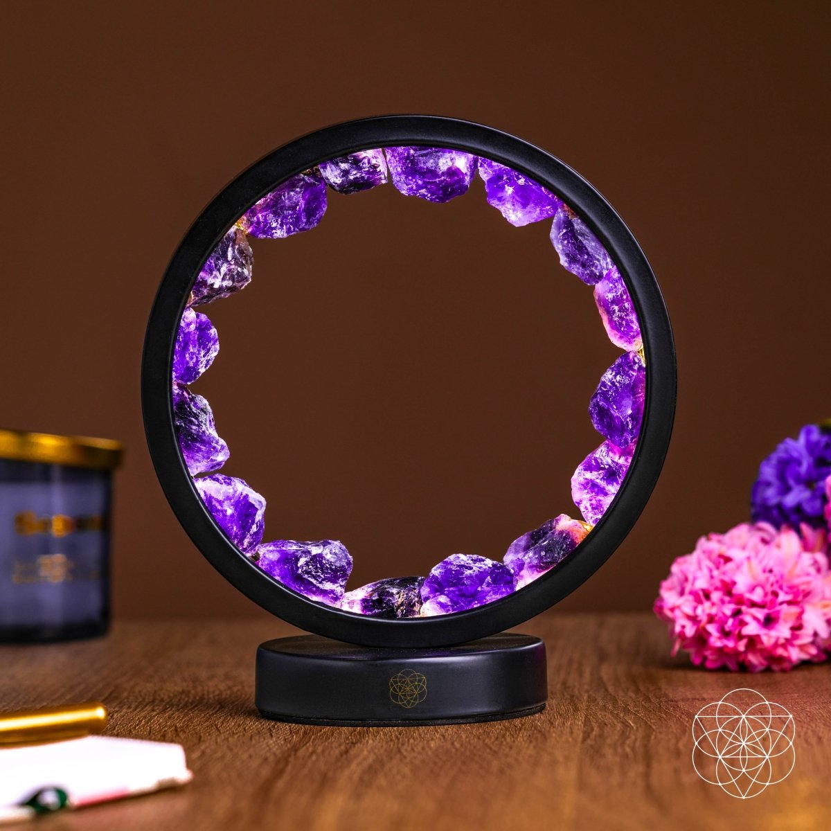 Amethyst Halo Crystal Lamp