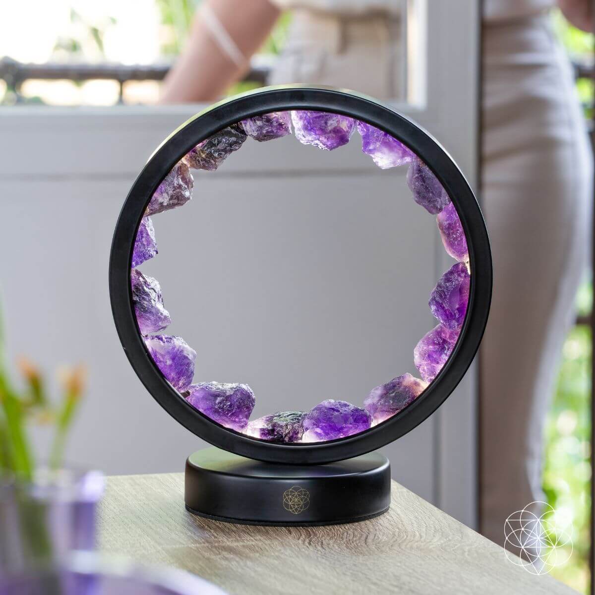 Amethyst Halo Crystal Lamp