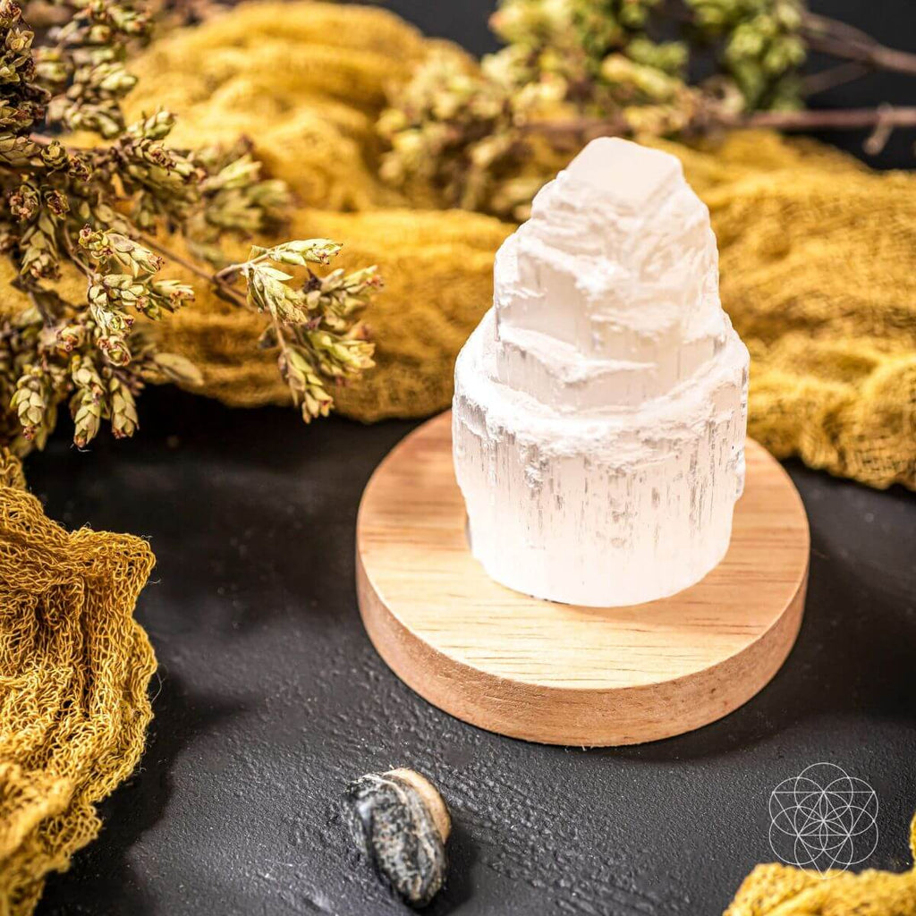 Selenite Crystal Lamp