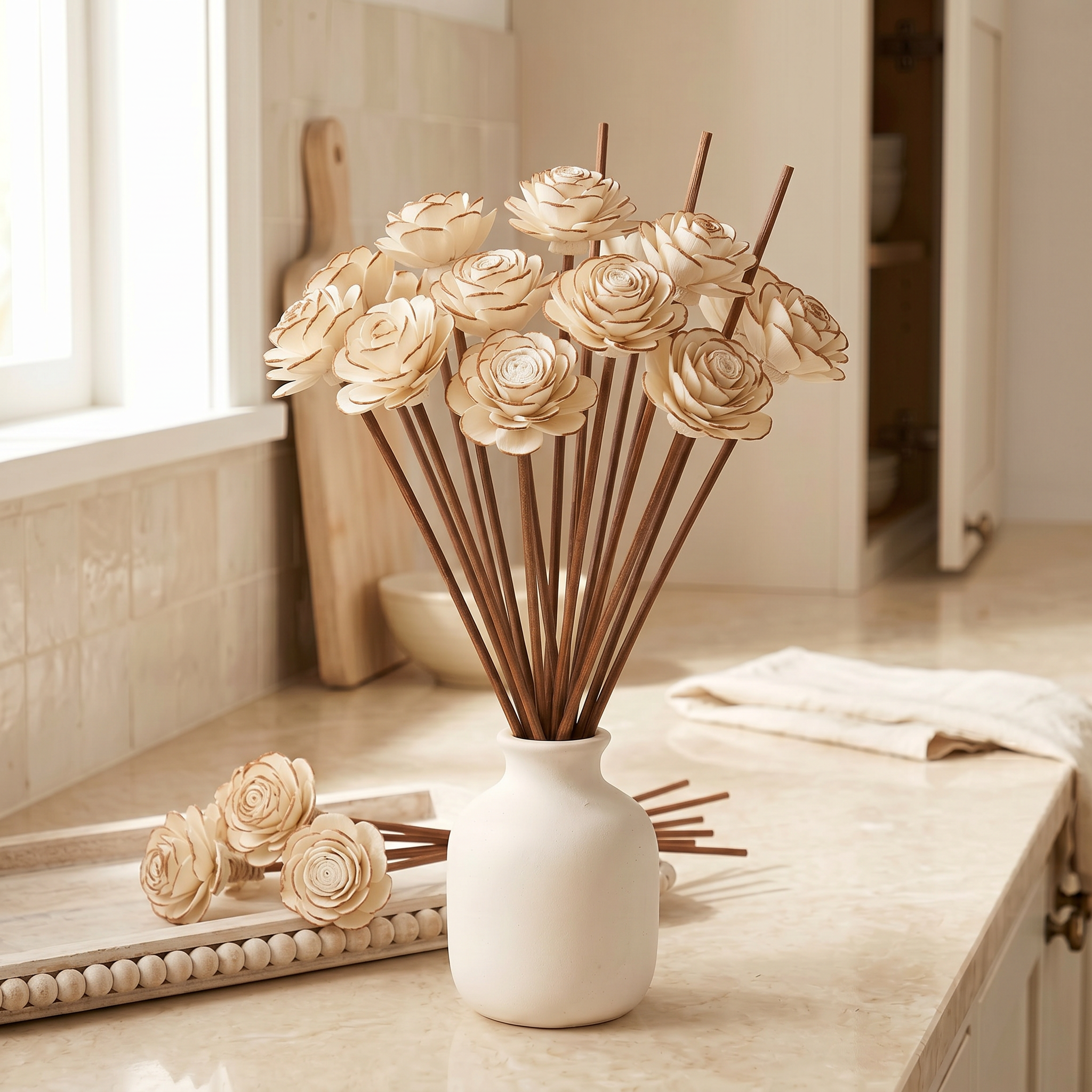 Sola Wood Flower Reed Diffuser Sticks – 12 Pack