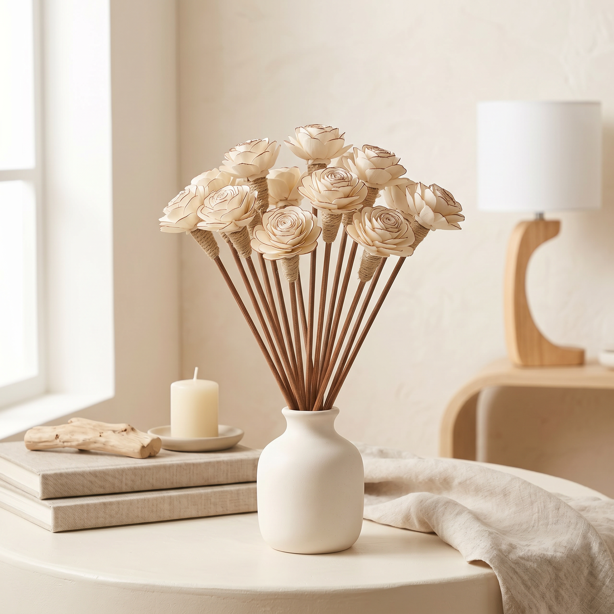 Sola Wood Flower Reed Diffuser Sticks – 12 Pack