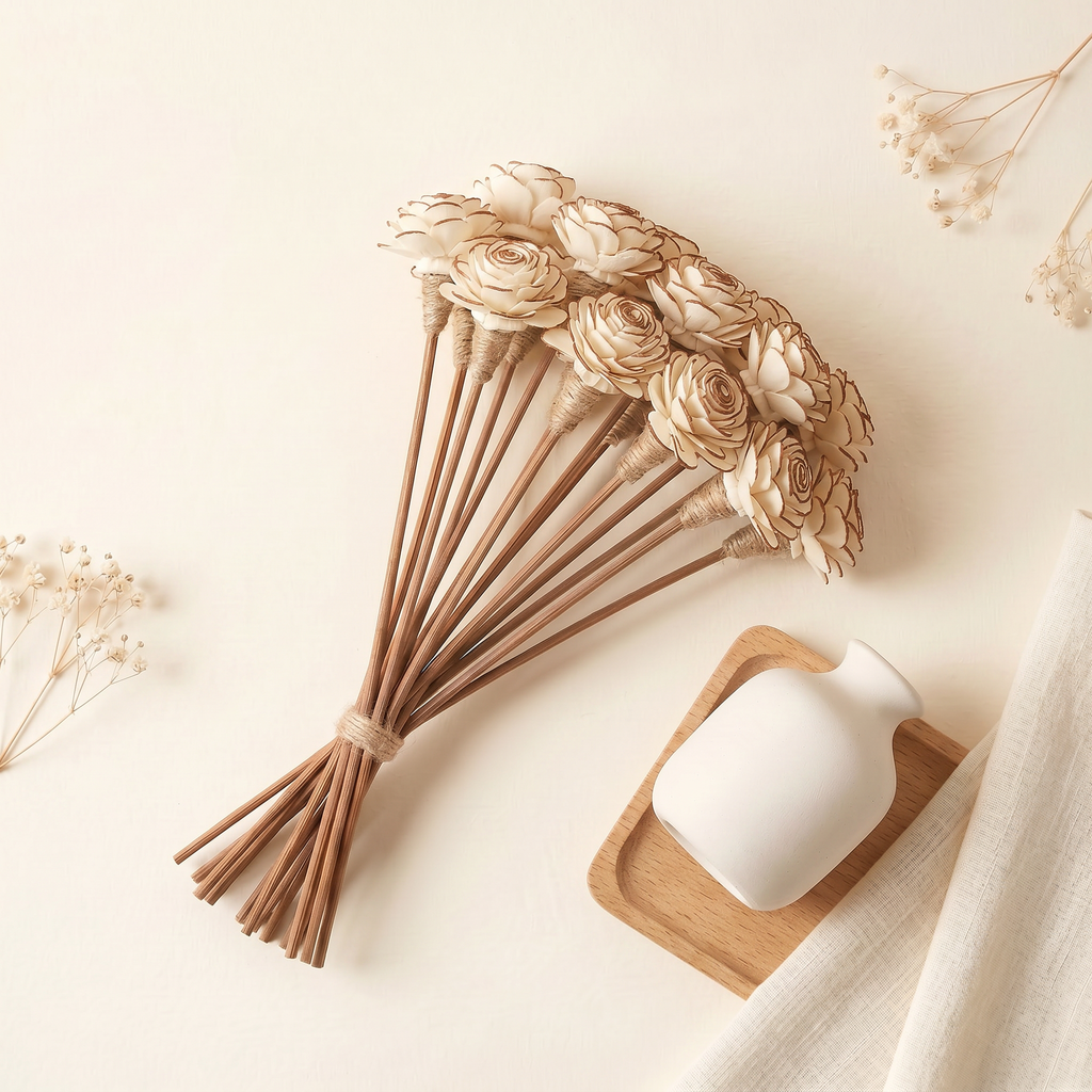 Sola Wood Flower Reed Diffuser Sticks – 12 Pack