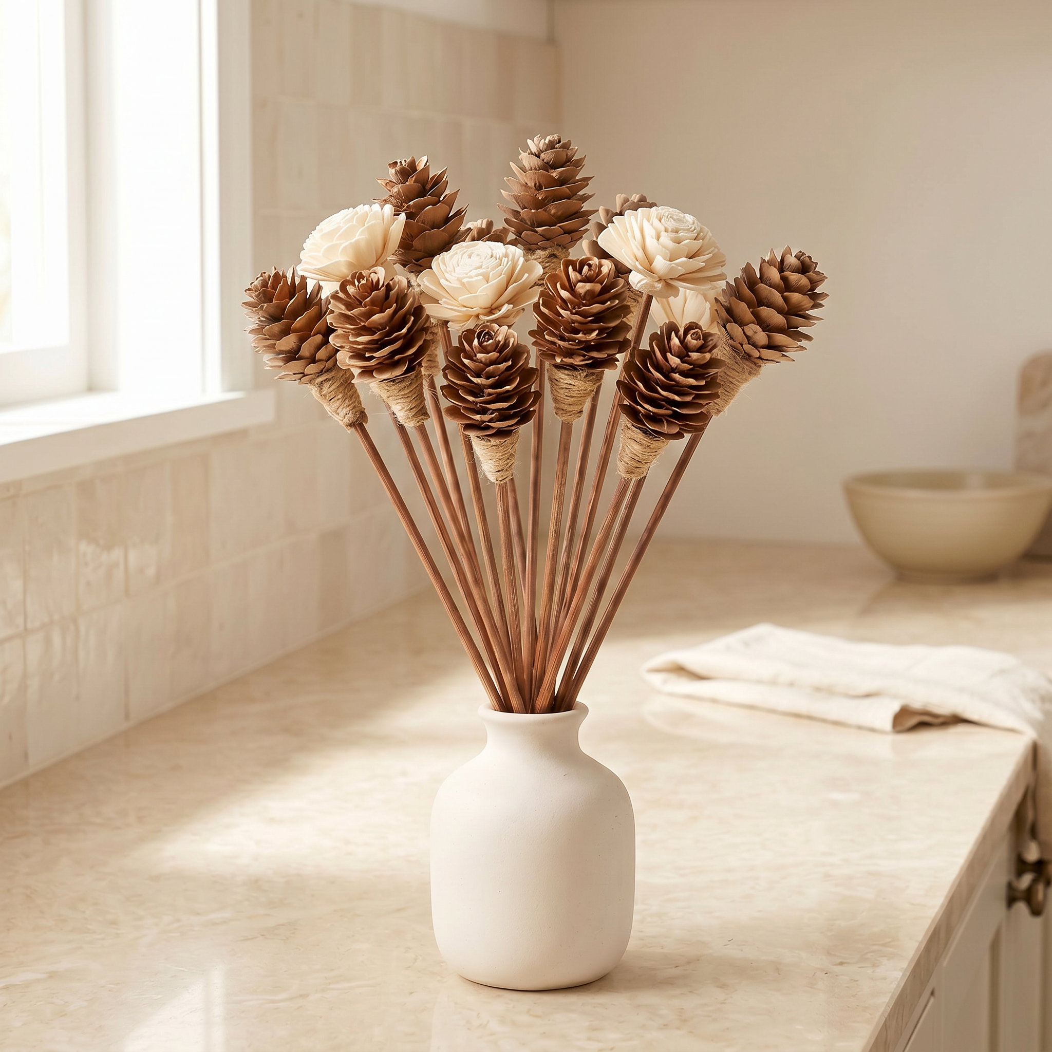 Sola Wood Flower Reed Diffuser Sticks – 12 Pack