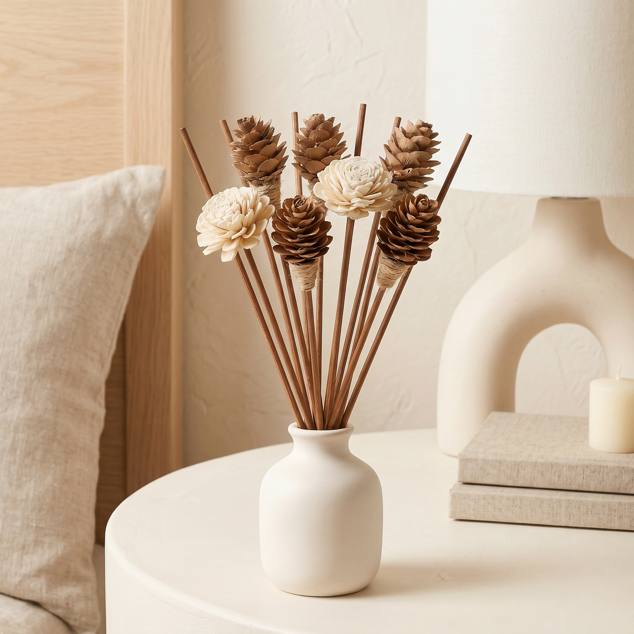 Sola Wood Flower Reed Diffuser Sticks – 12 Pack