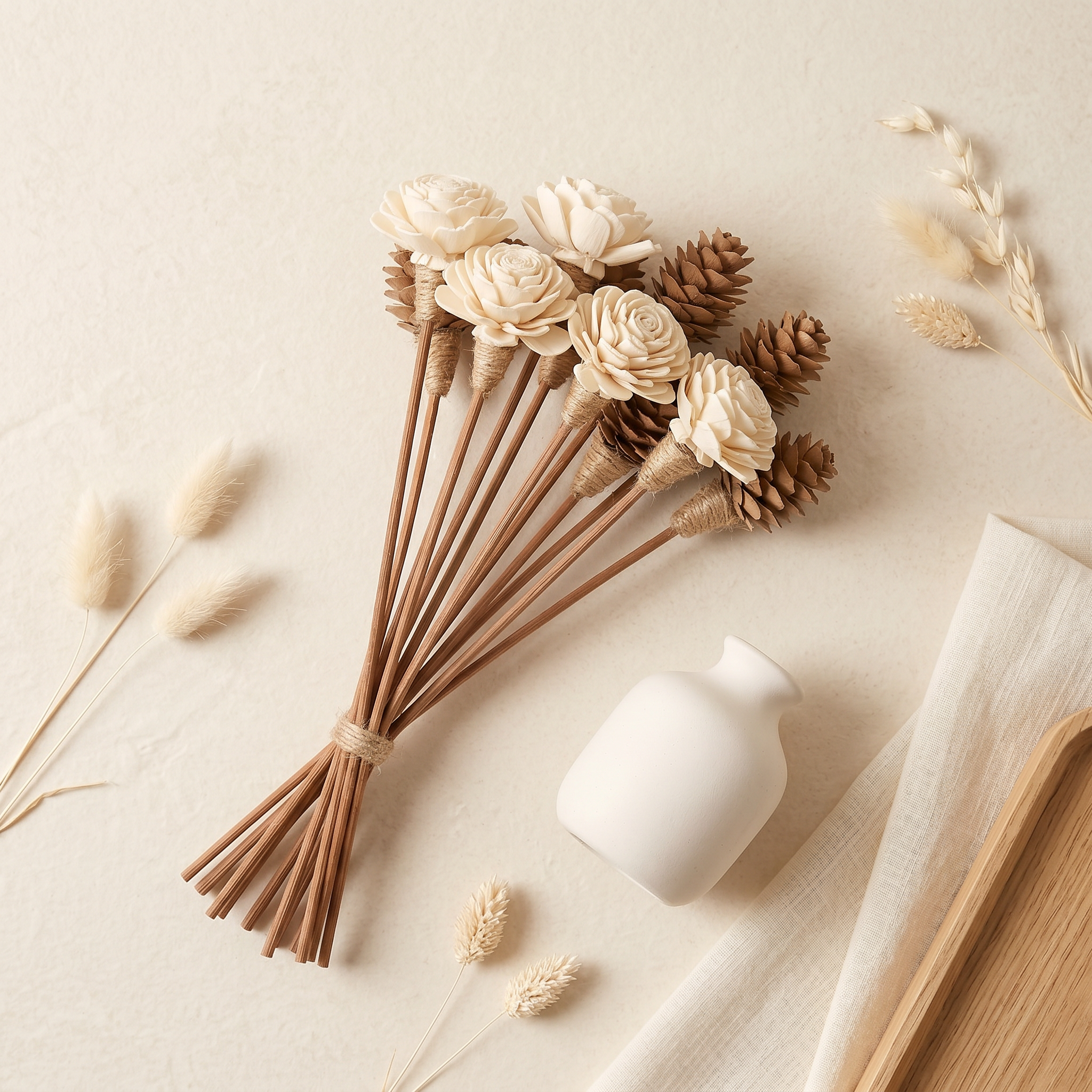 Sola Wood Flower Reed Diffuser Sticks – 12 Pack