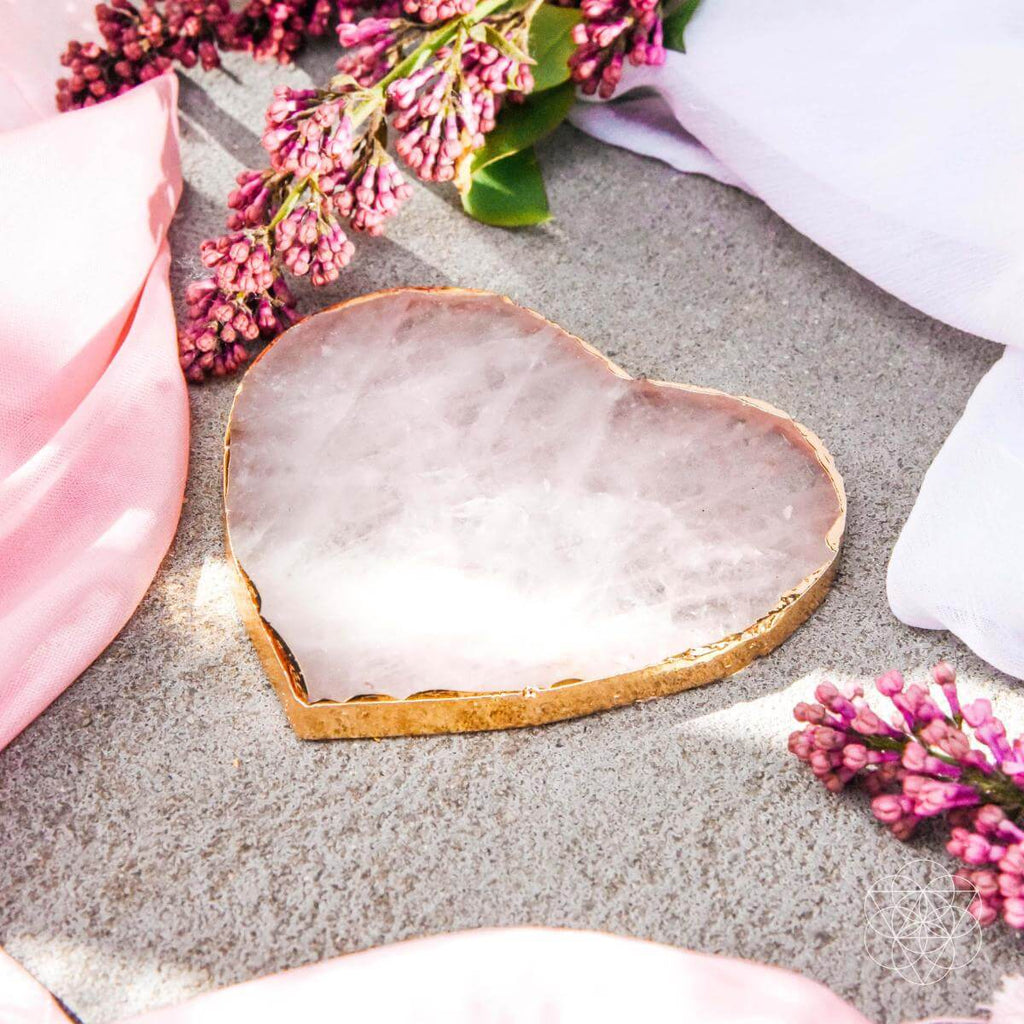 Rose Quartz Coasters - Set of 2
