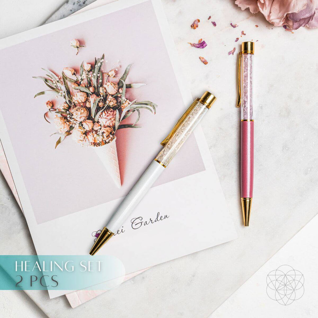 Natural Crystal Pen Set