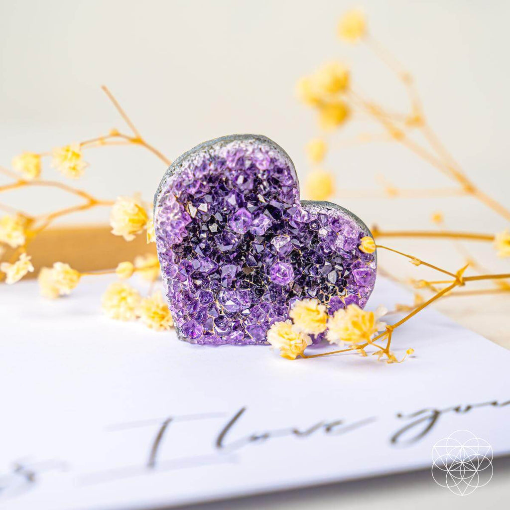 Uruguayan Amethyst Heart Cluster