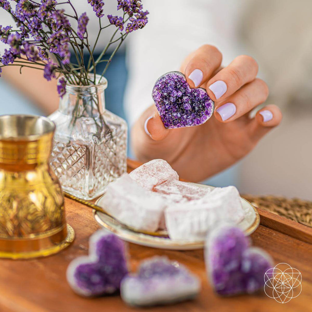 Uruguayan Amethyst Heart Cluster